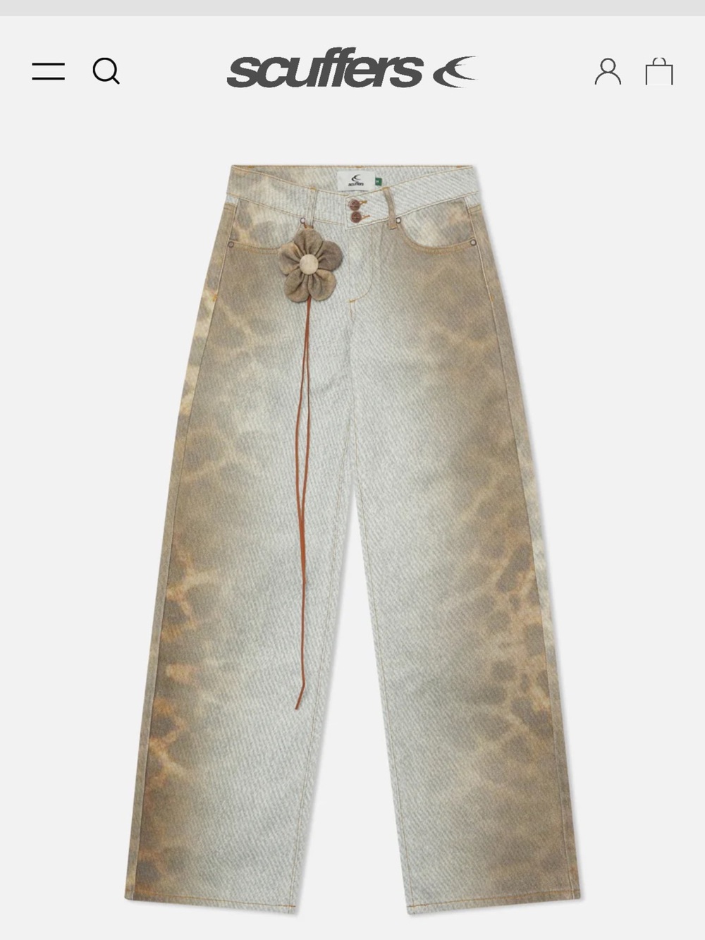 Savana Leopard Print Wide-Leg Women’s Jeans
